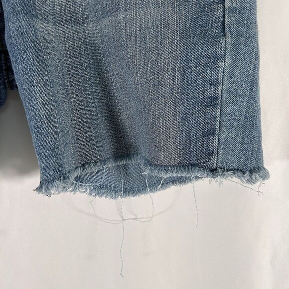 Seven for all Mankind Cut Off Shorts Women's 28 Medium Wash Denim Low Rise - Picture 4 of 8